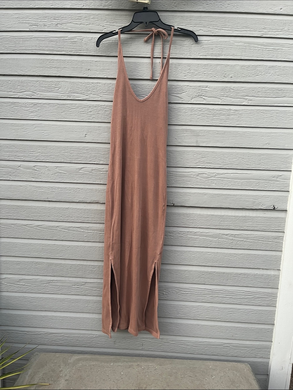 Old Navy Mauve Tie-Back Maxi Dress